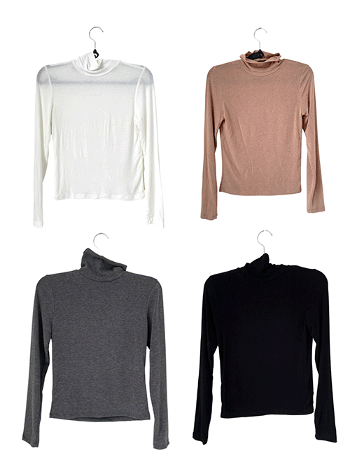 [4col] Turtleneck T-shirt for a week.