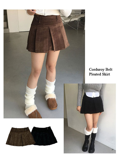[속바지내장/코듀로이] Main skirt (2col)